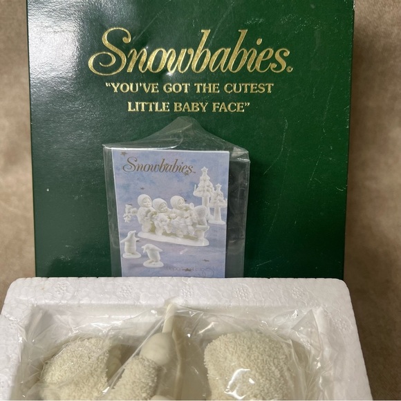 Snowbabies "YOU'VE GOT THE CUTEST LITTLE BABY FACE" 6809 DEPTARTMENT 56 NEW - Picture 3 of 3
